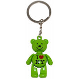 I Love New York Teddy Bear Keychain in Every Color in the Rainbow