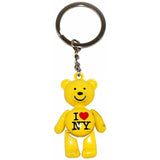 I Love New York Teddy Bear Keychain in Every Color in the Rainbow