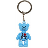 I Love New York Teddy Bear Keychain in Every Color in the Rainbow