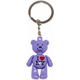 I Love New York Teddy Bear Keychain in Every Color in the Rainbow