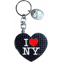black i love ny keychain