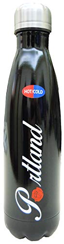 Citydreamshop Portland Hot Cold Black Water Bottle with Vacuum Insulated Stainless Steel for Men, Women & Kids | Perfect Souvenir Gift Collection for Portland Lover