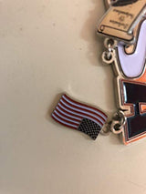 USA Patriotic American Themed Dangle Magnet- Featuring American Flag, Bald Eagle and the Declaration of Independence
