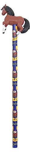 Wooden Horse Pencil with Brown Running Horse Design on Top For Men, Women & Kids | Perfect souvenir gift for Horse Lover