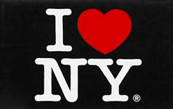 I Love New York Jumbo Black Magnet, New York Magnets, NYC Souvenirs, Fridge Magnets, NY Magnet