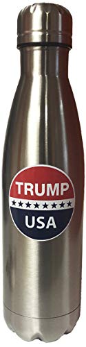 CityDreamShop Donald Trump Patriotic USA Stainless Steel Water Bottle Double Walled Vacuum Insulated Outdoor