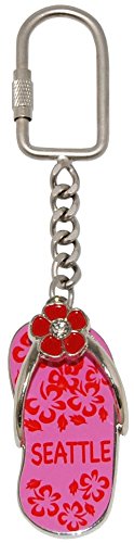 Seattle Souvenir Keychain Featuring Casual Seattle Sandal