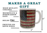 Patriotic USA Flag Funny Coffee Mug Novelty Cup Gift America Pledge of Allegiance