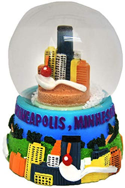 City of Minnesota Skyline Large Souvenir Collectible Snowglobe
