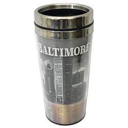 Collection of City Branded Beautifully Designed Travel Mugs (Baltimore)