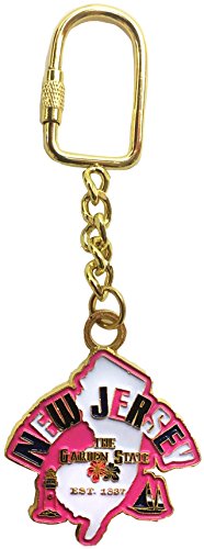 State of New Jersey Souvenir Keychain