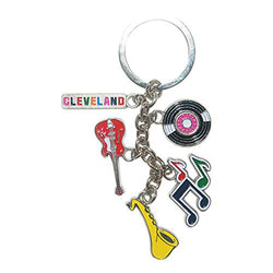 American Cities and States Metal Quality Keychains (Cleveland2)
