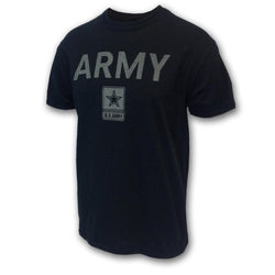 ARMY REFLECTIVE PT TSHIRT, medium, black