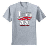 Trump 2020 Shirt Keep America Great T-Shirt Reelect President Donald Trump Mens Womens Non-PC Tee, Heather Grey, Small