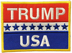 USA Trump Embroidery Patch for Trump Lover | Symbolic Republican Souvenir Patch | Perfect Souvenir Gift Collection for Men & Women who Loves Trump Republican USA