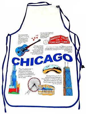 Chicago Apron - Collage, Chicago Souvenirs, Chicago Souvenirs