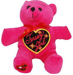 CityDreamShop New Jersey, Jersey Girl Design Souvenir Pink Plush Bear