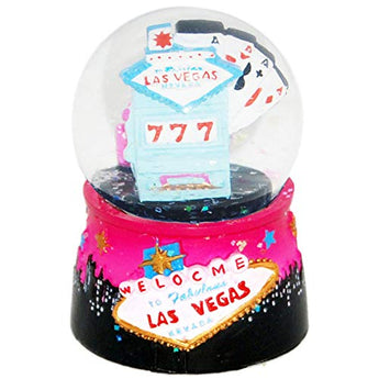 Las Vegas City with Welcome Sign Skyline Snow Globe Novelty Home Decor Showpiece