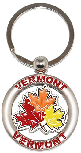 Vermont Classic Maple Leafs Souvenir Keychain