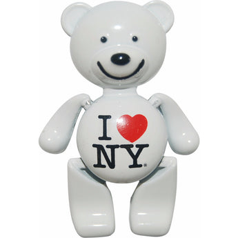 I love ny teddy bear magnet