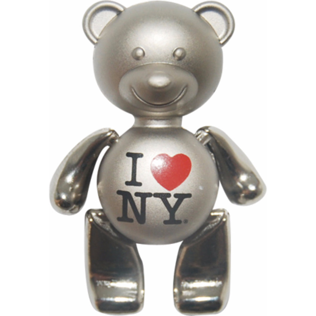 I Love New York Metal Teddy Bear Keychain – CityDreamShop