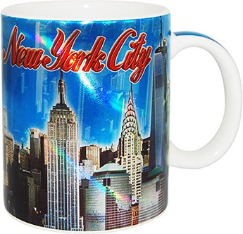 The Skyline of New York Ciy Metallic Color Coffee Mug