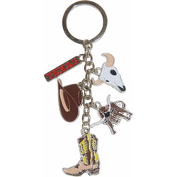 Iconic Texas 5 Charm Keychain