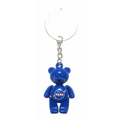 NASA Colorful Teddy Bear Keychain