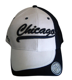 Chicago white and navy blue ajustbale baseball cap CH