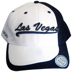 Blue and white knit hat las vegas