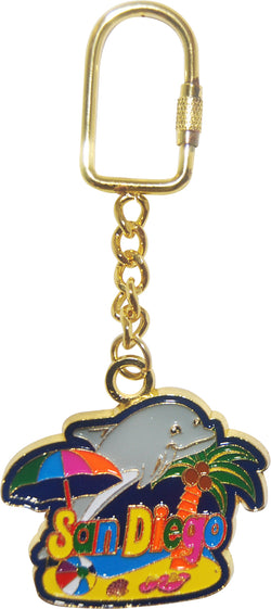 San Diego Beach Keychain