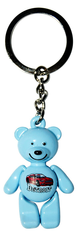 BLue chicago keychain bear motor city no blemishes