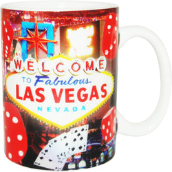 bright red casino las vegas mug