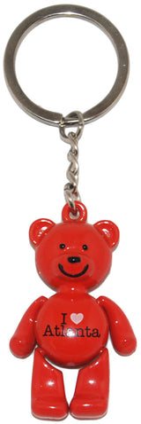 red Atlanta keychain