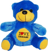 blue i hear chicago neon  novelty cute bear