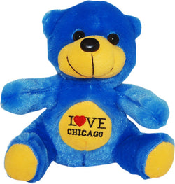 blue i hear chicago neon  novelty cute bear 