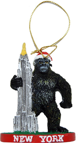 King Kong Holding The Empire State Building Novelty 3-D Christmas Ornament