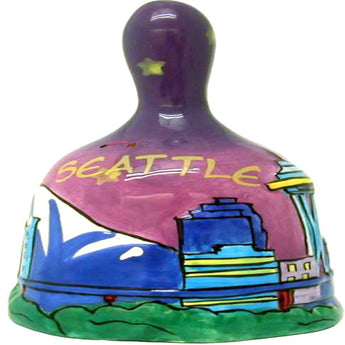 Seattle Hand Painted Skyline Bell