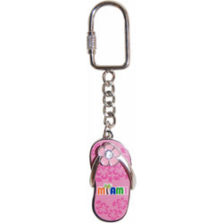 Miami Colorful Sandal Keychains