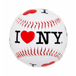 I Love New York Baseball- Black and White