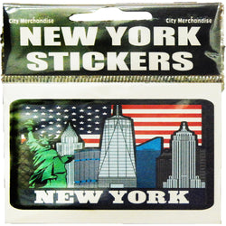New York Skyline Sticker with all Famous Buildings