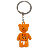 I Love New York Teddy Bear Keychain in Every Color in the Rainbow