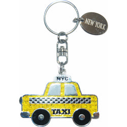 New York Cities Famous Yellow Taxi Keychain