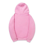 CHENMA Unisex NASA Logo Print Winter Warm Fleece Hoodie Sweatshirt with Front Pocket, Pink, X-Large