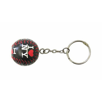 I Love New York Black Baseball Keychain, New york City keychain, NYC Souvenir