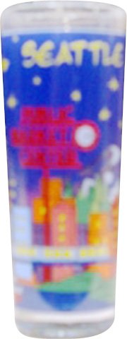 Seattle Hand Painted Designed Collection of Drinkware (Shooter)