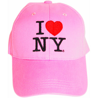 I Love NY hot pink hat