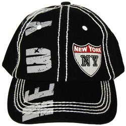 Black and Grey New York Baseball Cap