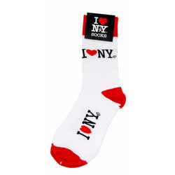 I Love New York White Socks Size 9-11
