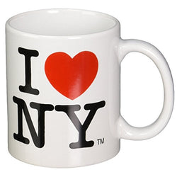 I Love NY Mug - White Ceramic 11 ounce I Love NY Mugs from the New York City Souvenir Store